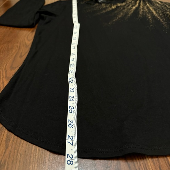 Karen Kane Scattered Shimmer Long Sleeve Tee Shirt - Picture 7 of 10